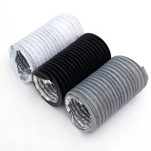 Pvc gris blanc DN255 feuille d'aluminium double couche composite <span class=keywords><strong>tuyau</strong></span> de ventilation de climatisation centrale - Product Image 1