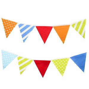 Guirnalda de banderines coloridos y vibrantes, decoración reutilizable para fondo de fiesta en la piscina de verano y carnaval - Product Image 2