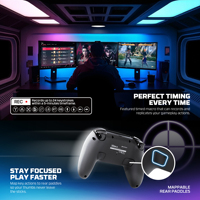 Fantech WGP16 BT Gamepad aneka Platform getaran Haptic ganda Sensor gerak Touchpad responsif 12 tombol makro pengontrol Game