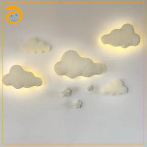 Lámpara de Pared LED <span class=keywords><strong>con</strong></span> Diseño Nórdico de Nubes, Decorativa para Habitación Infantil, <span class=keywords><strong>con</strong></span> Iluminación Cálida Ambiental para Dormitorio - Product Image 5