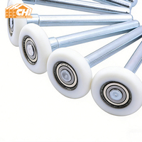 Roller Pintu Garasi Nylon 2 Inch 11 Bantalan Bola Berlapis Seng 4 Inch 7 Inch Stem untuk Pintu Seksional Rel 2 Inch Grosir
