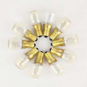 Ampoules pour <span class=keywords><strong>four</strong></span> à micro-ondes à <span class=keywords><strong>culot</strong></span> E12 <span class=keywords><strong>E14</strong></span>, <span class=keywords><strong>15W</strong></span> 25W, résistantes à la chaleur jusqu'à 300 degrés, ampoules pour grille-pain T22 T25, ampoules à incandescence - Product Image 4