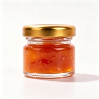 Mini pot en verre transparent de 25 ml avec couvercle à vis en métal de qualité alimentaire, récipient en verre vide pour cadeaux de mariage, confiture, condiment