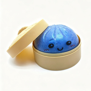 Offre Spéciale Jouet Squishy Bao en forme de boulettes, Boîte Mystère Surprise à l'effigie de personnages de dessin animé, Arc-en-ciel Pailleté, en Polyester, Portable, Anti-stress - Product Image 5