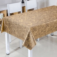 Nappe en PVC tissé RNPT, résistante à la chaleur, imperméable, anti-taches, motif floral moderne de luxe, certifiée SGS, PW121-M003, nacrée