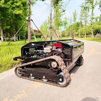 Livraison Gratuite Mini Tondeuse à Gazon Télécommandée Autonome à Batterie, Type Tracteur, Moteur Diesel, Zéro-Turn, à Chenilles - En Promotion