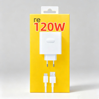 Chargeur Super Rapide 120W avec Câble USB C pour Recharge Supervooc Realme pour Realme GT 7 Pro 6T Adaptateur de Voyage 120W