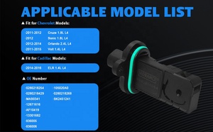 Nieuwe 0280218254 <span class=keywords><strong>Mass</strong></span> Air <span class=keywords><strong>Flow</strong></span> <span class=keywords><strong>Meter</strong></span> Sensor voor Chevrolet Cruze 1.8L Origineel voor 5 Pin 1 Jaar Garantie - Product Image 2