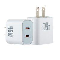Nouveau avec boîte double C-port 45w Usb-c chargeur Pd de charge super rapide pour iPhone Android Mobile pour tablette et ordinateur portable