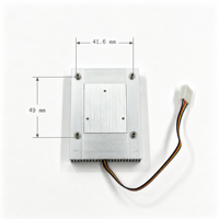 Dissipateur thermique tout en aluminium avec ventilateur 75x54x13mm 12V 45W 4000RPM 4 broches avec contrôle de vitesse pour le refroidissement des puces de cartes industrielles embarquées