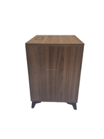Table de chevet multifonction en MDF avec armoire de qualité supérieure, dotée de deux tiroirs et d'un tiroir caché