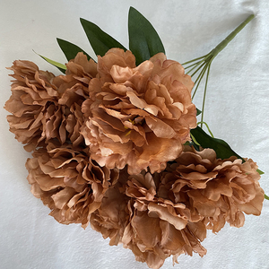 7 đầu hoa mẫu đơn hoa nhân tạo cổ điển hoa mẫu đơn hoa lụa trang trí nhà đám cưới - Product Image 3