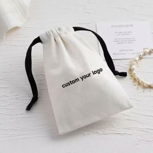 Bolsa de Algodón Personalizada para Regalo, Bolsa Protectora para Joyería, Bolsa de Almacenamiento para Relojes y Gafas de Sol, Súper Suave, con Cordón - Product Image 3