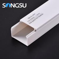 Foshan Songsu Alle größen PVC Weiß Elektrische Kabel Kanäle Kanal/Pvc Draht Kanal
