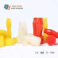 Accesorios de Montaje para Módulos de Criba de PU Resistentes al Desgaste, Piezas de Repuesto para Criba Vibratoria con Perno Extendido para Separación de Minerales