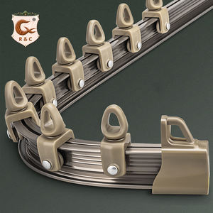 <span class=keywords><strong>Rail</strong></span> de <span class=keywords><strong>rideau</strong></span> encastré pliable en aluminium coulissant au <span class=keywords><strong>plafond</strong></span> incurvé moderne de haute qualité - Product Image 6