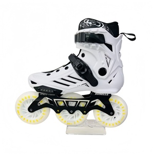 Patins à roulettes de course professionnels tout flash à trois roues pour adultes et enfants, coque en nylon, garçons et filles - Product Image 4