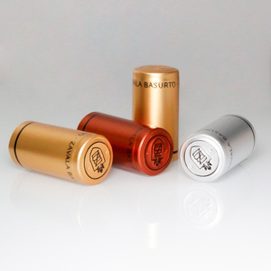 Hete Verkoop Op Maat Gemaakte Polylaminaatcapsules Goud Zilver Effen Kleur Met Traanlijn Wijnfles Aluminium-Plastic Krimpt - Product Image 2