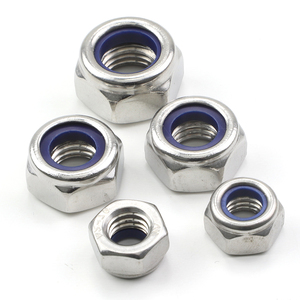 Écrous autobloquants en acier inoxydable 304, filetage gauche, insertion hexagonale, M4 M5 M6 M12 DIN985 - Product Image 1