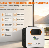 Generador de Energía Solar Portátil Ligero con Protección Múltiple, 500W 1000Wh, Onda Sinusoidal Pura, para Actividades al Aire Libre