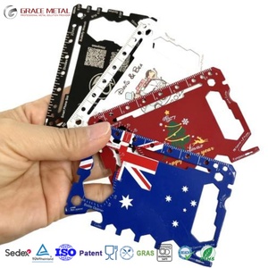 Promoción X - El Mejor Regalo Empresarial, <span class=keywords><strong>Multiherramienta</strong></span> con Código QR Personalizado, Cortador de Tarjetas de Crédito, 46 en 1, Herramienta de Supervivencia de Bolsillo - Product Image 1