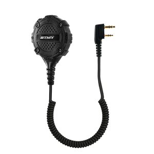 ETMY ET-MH500 <b>Small</b> Shoulder Mic 2 Pin <b>Speaker</b> for Baofeng UV-5R UV-32 TK2000 NX-3320 Walkie Talkie Mini Handheld Radio Mic - Product Image 1