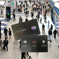 Bloqueur RFID de paiement personnalisé 13,56 MHz en PVC, taille carte de crédit CR80, anti-skimmer NFC