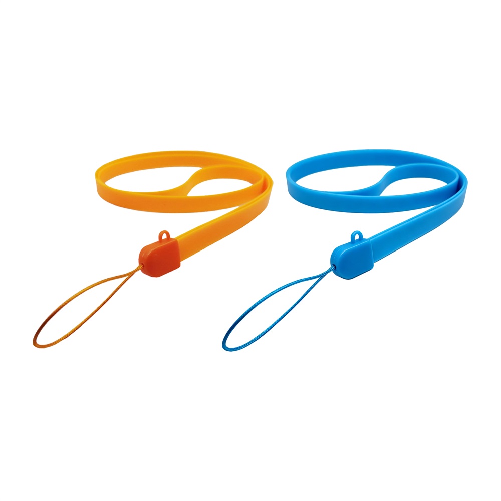 Cordon tour de cou en silicone avec logo personnalisé en gros