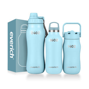 Bouteille d'eau isotherme en acier inoxydable de qualité alimentaire, forme <span class=keywords><strong>gourde</strong></span>, capacité personnalisable, 24 oz - Product Image 1