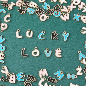 26 Piezas de Dijes de Letras, Colgantes de Alfabeto con Iniciales Esmaltadas de Doble Cara para Joyería DIY, Llaveros, Suministros de Decoración para Scrapbooking - Product Image 4