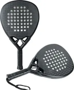 Raquette de padel légère, respirante et portable en fibre de carbone 3K12K18K, design personnalisé pour le tennis de plage - Product Image 3