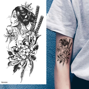 Tatuaggio Temporaneo a Trasferimento d'Acqua Stile Giapponese per Braccio Donna Design Adesivo - Product Image 2