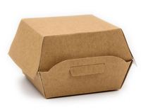 Emballage personnalisé en carton, papier ondulé kraft, boîtes à hamburgers et à pizzas