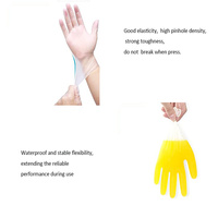 Gants de tatouage ménagers de qualité alimentaire Gants jetables en vinyle transparent sans poudre M 4.5g