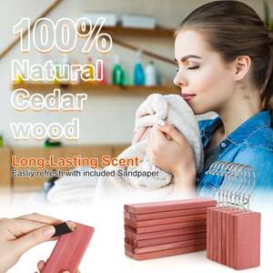 Appendiabiti in Blocchi di Cedro LINDON 100% Naturale Cedro Rosso Nordamericano per Armadi e Cassetti Deodoranti - Product Image 4