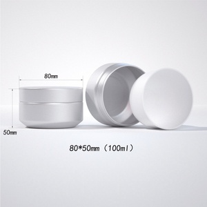 Pot en aluminium rechargeable de 100 ml avec doublure intérieure en plastique, pot cosmétique pour lotion corporelle et crème - Product Image 4