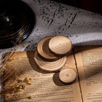 Tranches de bois naturel inachevées pour bricolage Arts & Crafts Pièces et disques en bois ronds Jetons vierges peints