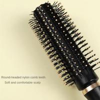 Lot de brosses de massage antistatiques en plastique noir à coussin d'air pour coiffure et coiffage en salon, idéal pour cheveux bouclés
