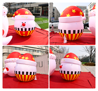 Ballon gonflable de Noël Oxford en forme de bonhomme de neige, ballon mat gonflable en PVC, fournitures de décoration de Noël