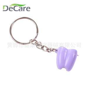 Llavero con Forma de Diente DeCare, Plástico, Portátil, Cadena de Acero Inoxidable, para Promoción Dental - Product Image 5