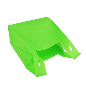 OEM/ODM Durable en blanco verde Estilo Chaleco reutilizable no tejido ecológico bolsa de mercado de compras - Product Image 2