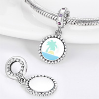 Breloques Boussole en Argent Sterling 925 Véritable pour Bracelet DIY Thème Voyage Terre Ganku – Vente en Gros