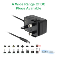 Adaptateur de qualité médicale pour moniteur de pression artérielle Omron UK EU US AU Plug UKCA CE FCC pour UL CE SAA 6V 1A DC 24V 9V disponible