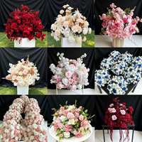 Flores Artificiales de Seda Hechas a Mano de Alta Gama, Duraderas, Realistas y Suaves, para Juegos de Mesa, Decoraciones de Boda, Navidad, Día de la Madre