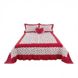 Juego de Edredón Reyna Tamaño Queen, Diseño de Puntos, Estilo Clásico, para Todas las Temporadas, Ropa de Cama para el Hogar - Product Image 1
