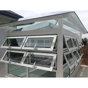 Spezielle Theke Florida Hochwertige Hurricane-zugelassene Dachfenster aus gehärtetem Glas Aluminium-Markisen fenster