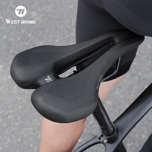 WEST BIKING Sillín de bicicleta MTB Cojín de asiento transpirable hueco Superficie de cuero PU ensanchada Absorción de impacto Sillín de bicicleta - Product Image 6