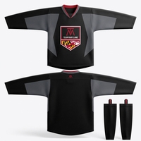 Diseño Personalizado de Camisetas de Hockey sobre Hielo para Equipos Universitarios, Uniformes de Hockey OEM, Camisetas y Tops Deportivos, Servicio OEM