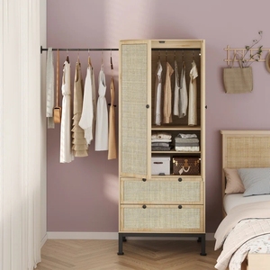 Armoire <span class=keywords><strong>en</strong></span> bois pour vêtements, meubles de chambre à coucher - Product Image 2