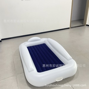 Inflatable Children's Bed With Guardrails 0.3mm Thick Environmentally Friendly Pvc Portable For Travel And Outdoor Use - Product Image 4